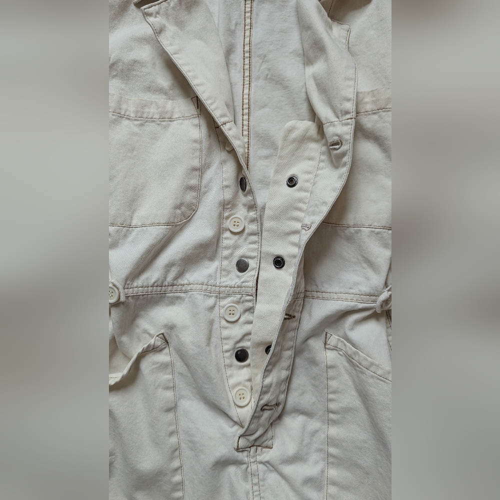 REVOLVE Pistola Parker Short Romper Ecru Small - Picture 8 of 13